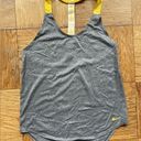 Nike  Elastika tank heathered grey/yellow Sz XS EUC running/training/gym/workout Photo 0