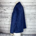 Woman Within  Size 26/28 2X Blue Teddy Bear Cozy Long Sleeve Zip Front Jacket Photo 1