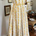 Mabel Mable Yellow Floral Pinafore Midi Dress Photo 6