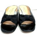 Salvatore Ferragamo Ferragamo Black patent leather slides with bow Photo 1