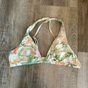 Rhythm . Barbados Tropical Patterned Bikini Top Size L Photo 0