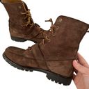 Polo  Ralph Lauren RANGER Bear Combat suede Boot Leather Brown men 7.5 women 9 Photo 1