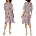 Halston Heritage  Heritage Marble Print Popover Pleated Dress Photo 1