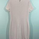 Karl Lagerfeld  Women's Blush Pink Pearl Neckline Short Sleeve Dress Photo 2