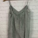 Tommy Hilfiger  lightweight light gray white subtle print cotton silk cami top 6 Photo 3