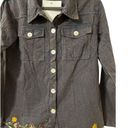 Earthbound Embroidered Moon Phase Denim Button Up Jacket Size Small NWT Photo 4