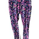 Simply Southern  colorful ladies floral athletic leggings Small elastic waist Photo 0