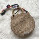 Sam Edelman  Emilia Metallic Braided Jute Round Rainbow Shoulder Bag Purse NWT Photo 7