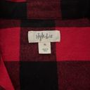 Style & Co  Cotton Buffalo Plaid Flannel Shirt, Black & Red New w/Tag $49.50 Photo 4