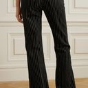 Reformation  Georgia Pinstripe High Rise Flare Jeans Wash Black Pinstripe US 29 Photo 1