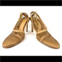 Bottega Veneta  Stretch Chain Ankle Strap Nappa Leather Heel Mesh Pumps Size 39 Photo 10