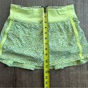 Lululemon Pace Rival Skirt II Dottie Dash Clarity Yellow Black 2 Photo 3