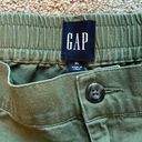 Gap women’s crop green khaki joggers size XL Photo 4