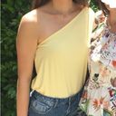 Nordstrom Yellow One Shoulder Blouse Photo 0