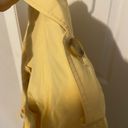 Gallery  Coat Women's Small Yellow Lined Long Jacket Pockets Trenchcoat Career LG Photo 7