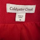 Coldwater Creek  Red Blazer Jacket size 16; excellent condition Photo 4