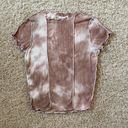 Full Tilt Brown Tie Dye Crop Top Photo 0