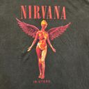 Nirvana, in utero grunge, oversize rock T-shirt, size 2XL Photo 2