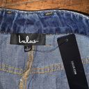 Lulus Lulu’s Set the Tone two tone zip front L denim skirt Photo 2