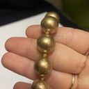 Monet Women’s Signed  Beaded Necklace Gold Tone Clasp - Faux Pearl Chunky Bead Photo 4