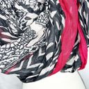 Big Buddha NWT  Red Black Tan Semi-Sheer Infinity Scarf New Photo 3