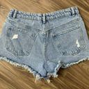 Krass&co SWS Denim  High Rise Distressed Cut Off Denim Blue Jean Shorts Women's Size 9 Photo 1