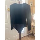 Oleg Cassini Women's  Black Beaded Bodysuit Size L Photo 6