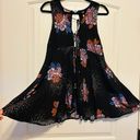 Free People XS-  Black Floral Swing Tunic Photo 0