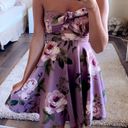 Charlotte Russe Floral Dress Strapless Photo 0