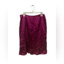 Anne Klein Ak2 Ann Klein 10 Purple Knee Length Straight Skirt Career Statement Side Zipper Photo 1