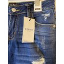 Judy Blue  Motto Distressed Skinny Fit Dark Denim Jeans SZ 3/26 WOMENS NWT Photo 3