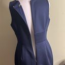 DKNY  navy blue keyhole front scuba sleeveless stretch dress Photo 11