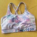 Peloton Women's S WITH  Wear It To Heart Floral Sports Bra Strappy Cross Back Photo 0