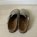 Birkenstock Boston Suede Embossed Clogs Photo 3