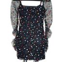 Camila Coelho  Kiana Mini Dress in Black Multi, Polka Dot, Rainbow Dots. Size XS Photo 3