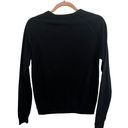 Spanx Bow & Drape  Black Sequin Pullover Sweatshirt Women’s Small Crewneck Photo 2