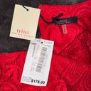 Trina Turk New w/ $178 Tags  Red Lace Party Formal Dress Womens Small 6 Photo 6