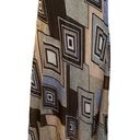 Pleione GUC  maxi skirt Brown/tan/Blue squares sz Large tan underskirt - #970‎ Photo 0