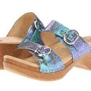 Dansko  Sophie platform sandal iridescent buckles wood sole women’s size 40 Photo 0