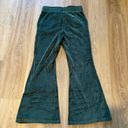 Aerie Dark Green Velvet Flare Sweatpants Photo 4