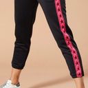 Koral Black  track pants with pink stars Photo 0