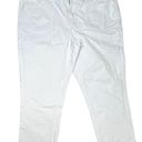 Lane Bryant Genius Fit White High Rise Cropped Capri Jeans sz 18 Photo 0