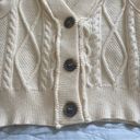 Free People  Denson Womens Cable Vest in Cream Photo 5