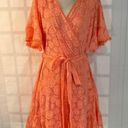 City Chic  NWT pink flutter sleeve lace mini sundress size 18 Photo 2