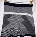 Olive & Oak Knit Black & White Striped Mini Skirt w/ Elastic Waist Size Small Photo 2