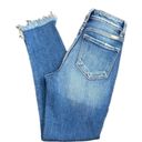 KanCan USA Kancan High Waisted Distressed Cropped Jeans Size 3 frayed skinny denim 25W Photo 4