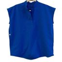 FIGS  Rafaela Scrub Top Royal Blue XS Extra Small 3 Pockets 4 Way Stretch Photo 0