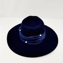 Lele Sadoughi NWT  Wool Pearl Detail Navy Rancher Hat Photo 2