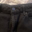 Guess 1981 High Rise Black Denim Ripped Shorts Photo 3