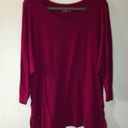 Coldwater Creek  Top Raspberry 3/4 Sleeve Jersey Tee Sz 2X GUC Photo 1